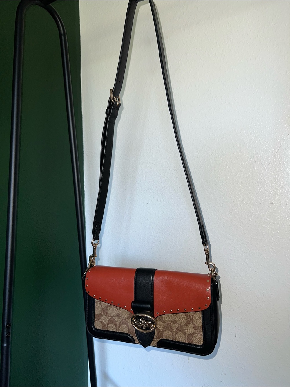 Coach Shoulder tabby Bag with Leather Flap buckle detail - Picture 4 of 5